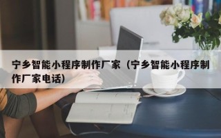 六盘水宁乡智能小程序制作厂家（宁乡智能小程序制作厂家电话）